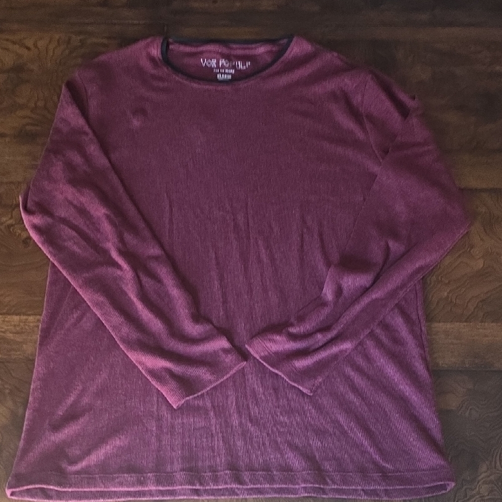 Men's Long Sleeve Tee - Maroon